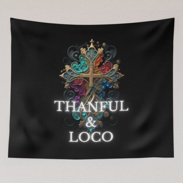 Item preview,  Cross colorful with Thankful&loco in artistic christian style romantic gifts  designed and sold by thankful-loco.