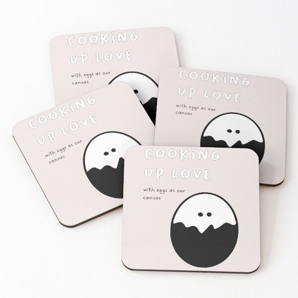 Item preview, Cooking up love with eggs as our canvas | Cute Egg Illustration designed and sold by RM-Journey.