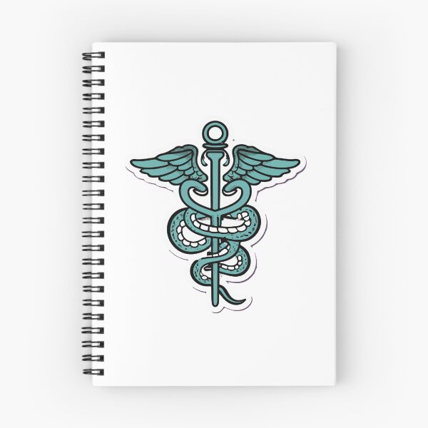 Item preview, Veterinary Caduceus with Coiling Snake designed and sold by NiftyWrx.