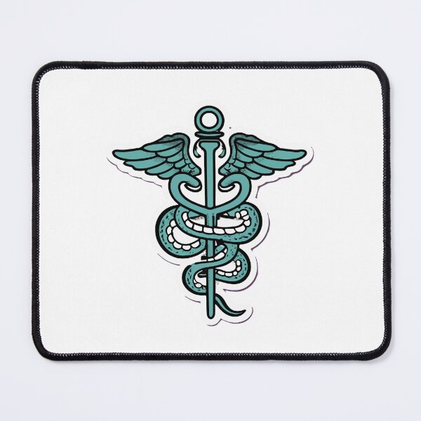 Item preview, Veterinary Caduceus with Coiling Snake designed and sold by NiftyWrx.