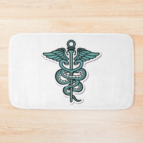 Item preview, Veterinary Caduceus with Coiling Snake designed and sold by NiftyWrx.