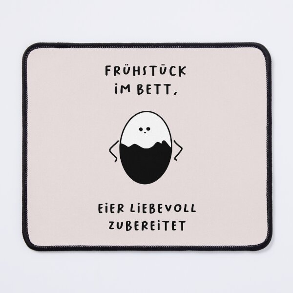 Item preview, Frühstück im Bett, Eier mit Liebe zubereitet | Cute Egg Illustration designed and sold by RM-Journey.