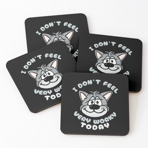 Item preview, I Don't Feel Very Worky Today - Funny Cat designed and sold by SeledineArt.