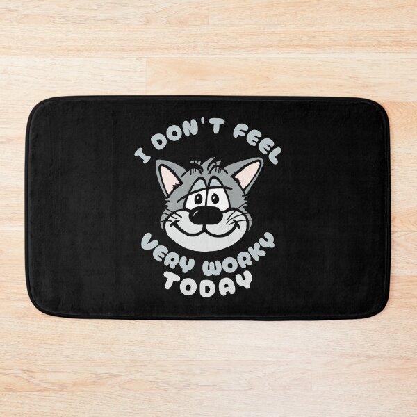 Item preview, I Don't Feel Very Worky Today - Funny Cat designed and sold by SeledineArt.