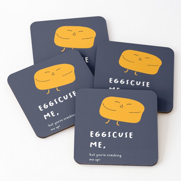 Item preview, Eggscuse me, but you're cracking me up! | Cute Egg Illustration designed and sold by RM-Journey.