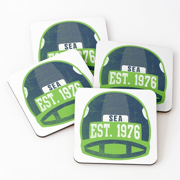Item preview, Seattle Throwback Football Helmet designed and sold by Bo-Bros-Tees.