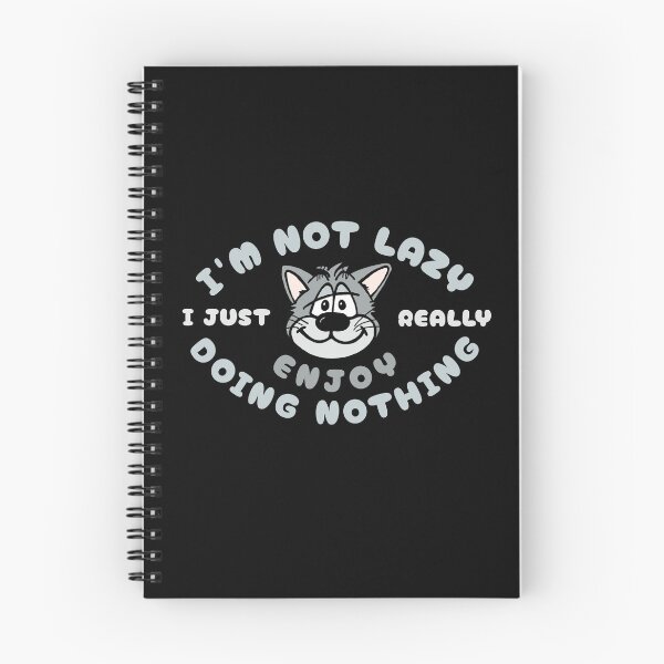 Item preview, I'm Not Lazy I Just Enjoy Doing Nothing - Cat designed and sold by SeledineArt.