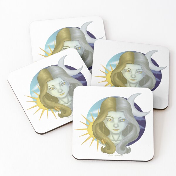 Item preview, Mystic woman with sun and moon designed and sold by AssortedDrawings.