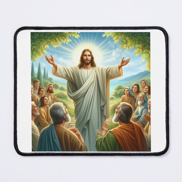 Item preview, "Light on the Path: Jesus and His Disciples Among the Crowd" designed and sold by gabertoni.