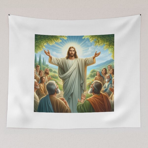 Item preview, "Light on the Path: Jesus and His Disciples Among the Crowd" designed and sold by gabertoni.