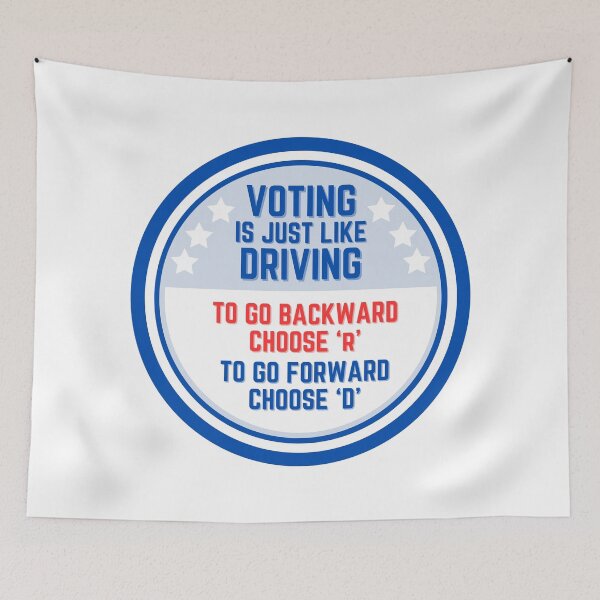 Item preview, Voting is Just Like Driving designed and sold by LyndaNoel Design.