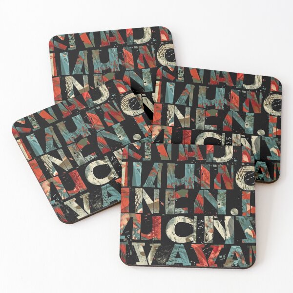Item preview, Distressed Letters Pattern designed and sold by sheprint.