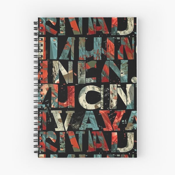 Item preview, Distressed Letters Pattern designed and sold by sheprint.