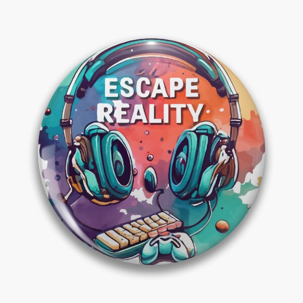 Item preview, Escape Reality - Watercolor Gamer Equipment Art designed and sold by NiftyWrx.