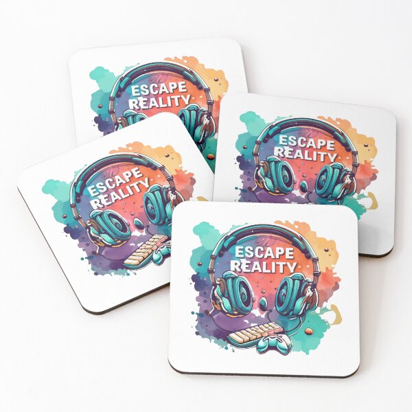 Item preview, Escape Reality - Watercolor Gamer Equipment Art designed and sold by NiftyWrx.