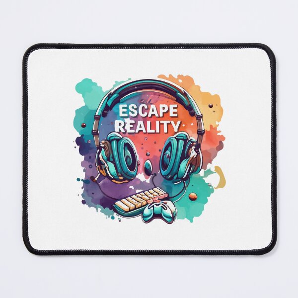 Item preview, Escape Reality - Watercolor Gamer Equipment Art designed and sold by NiftyWrx.