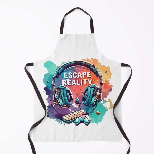 Item preview, Escape Reality - Watercolor Gamer Equipment Art designed and sold by NiftyWrx.