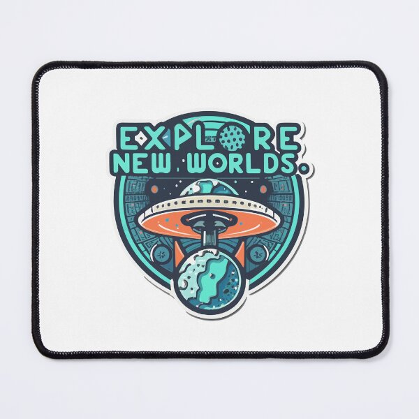 Item preview, Explore New Worlds - Pixel Art Spaceship Design designed and sold by NiftyWrx.