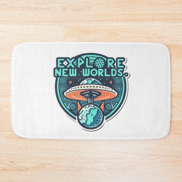 Item preview, Explore New Worlds - Pixel Art Spaceship Design designed and sold by NiftyWrx.