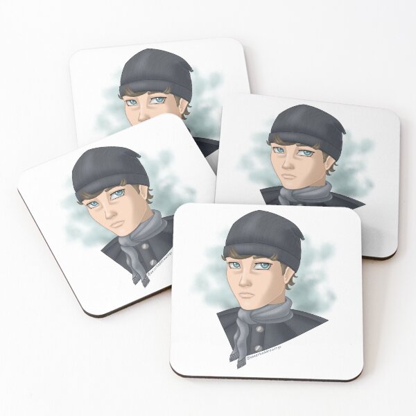 Item preview, Men with a winter hat and a scarf designed and sold by AssortedDrawings.
