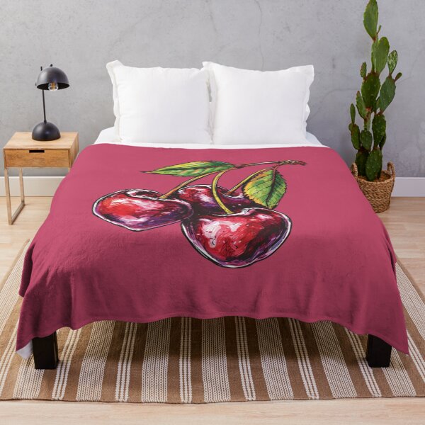 Item preview, Red Cherry Tree Fruit Hand Drawn Illustration Food designed and sold by meganohm.