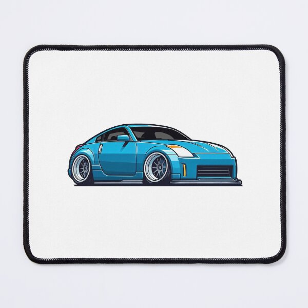 Item preview, Blue Nissan 350z Cartoon Design designed and sold by Slammed Sketches.