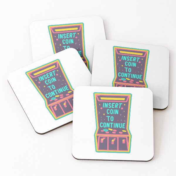 Item preview, Vintage Arcade Neon Glow - Insert Coin to Continue designed and sold by NiftyWrx.