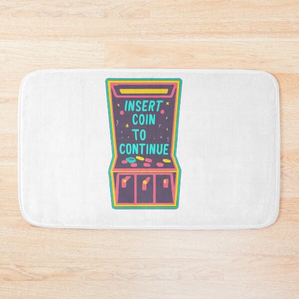 Item preview, Vintage Arcade Neon Glow - Insert Coin to Continue designed and sold by NiftyWrx.