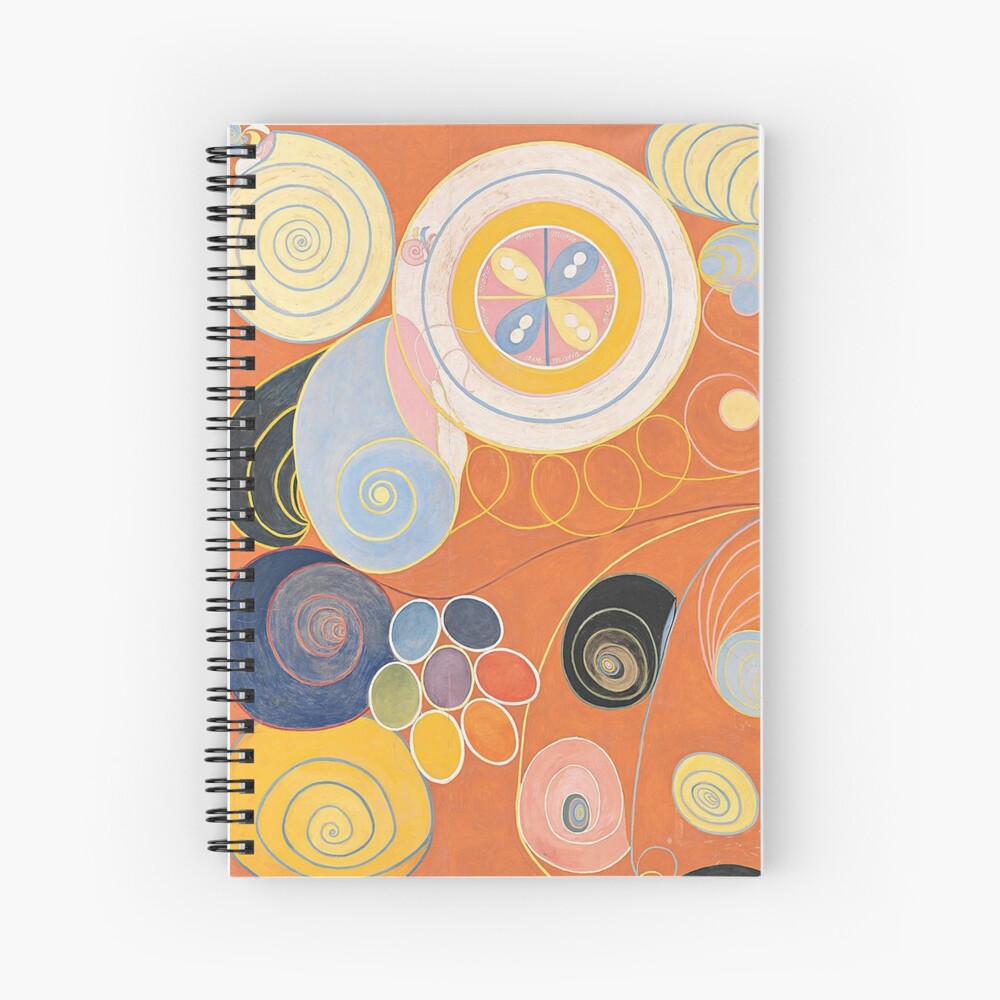 "HD Untitled, by Hilma af Klint 1907 HIGH DEFINITION" Spiral Notebook