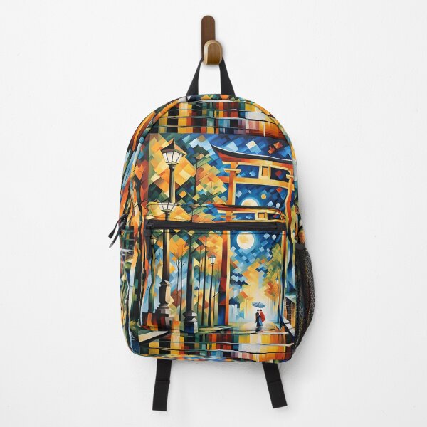Item preview, Beautiful abstract geisha, kimono , in sunrise with flowers designed and sold by Coolparrotgirl.