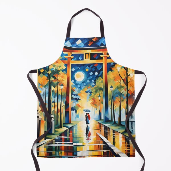 Item preview, Beautiful abstract geisha, kimono , in sunrise with flowers designed and sold by Coolparrotgirl.