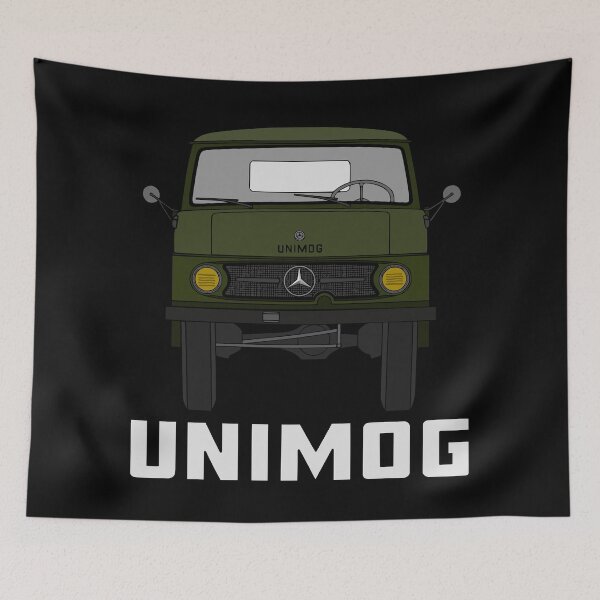 Item preview, Classic Unimog Green (on black) designed and sold by Groenendijk.