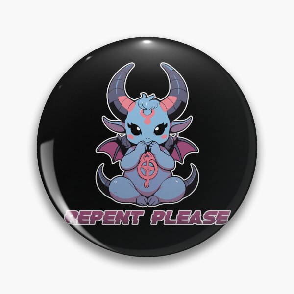 Item preview, Cute Baby Baphomet: Repent Please designed and sold by Designial.
