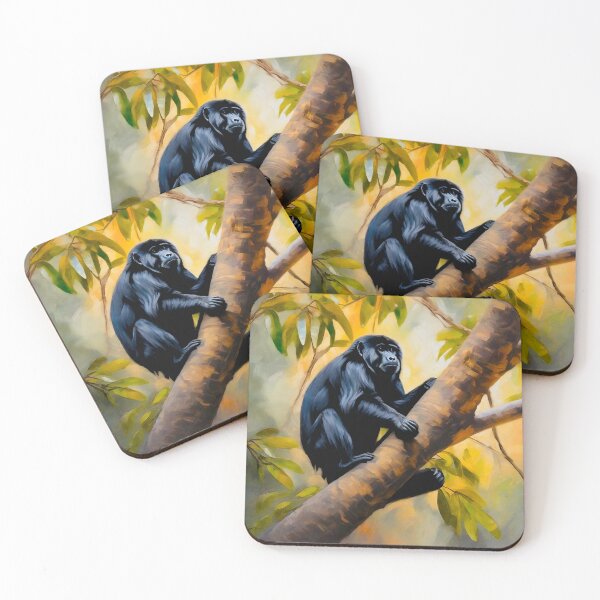 Item preview, Black Howler monkey designed and sold by Island Art Studios.