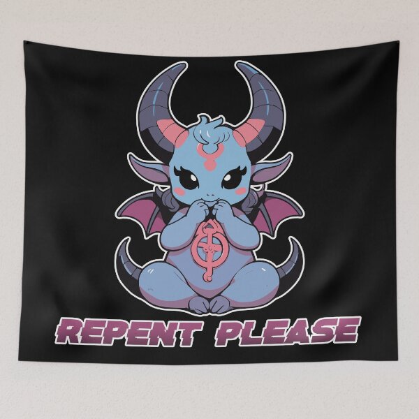 Item preview, Cute Baby Baphomet: Repent Please designed and sold by Designial.