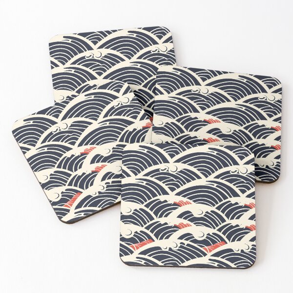 Item preview, Seamless Pattern With Minimalistic Wave Motifs   designed and sold by kuralesya.