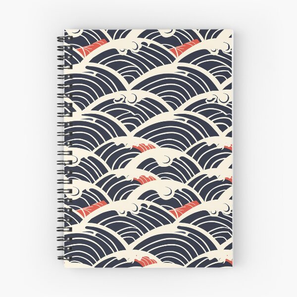 Item preview, Seamless Pattern With Minimalistic Wave Motifs   designed and sold by kuralesya.