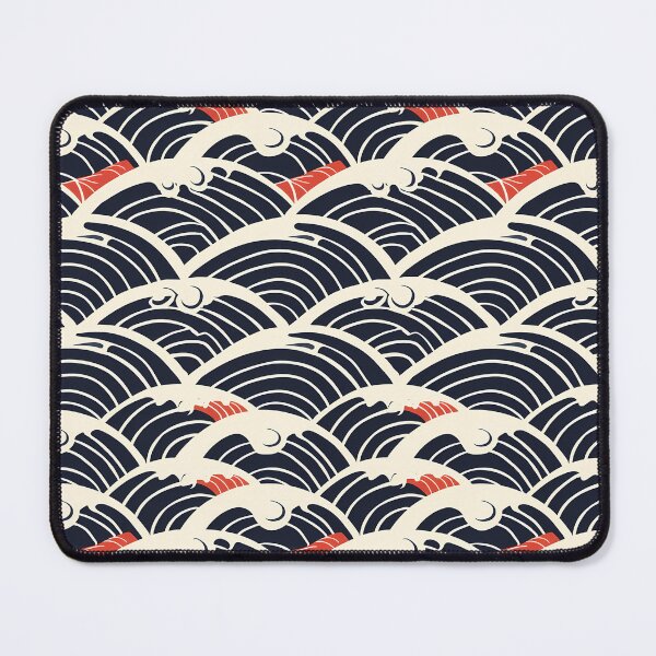 Item preview, Seamless Pattern With Minimalistic Wave Motifs   designed and sold by kuralesya.