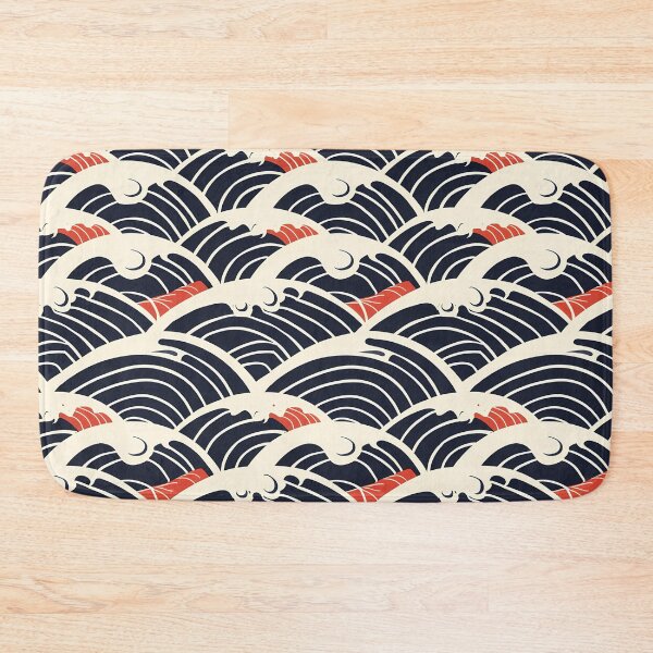 Item preview, Seamless Pattern With Minimalistic Wave Motifs   designed and sold by kuralesya.