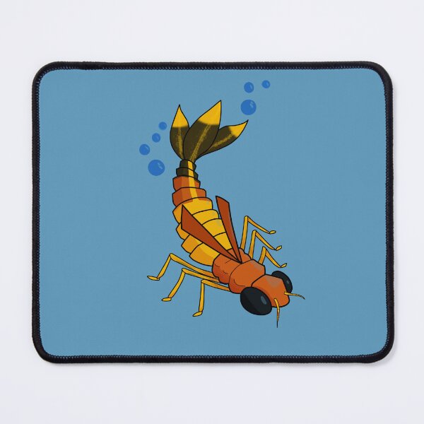 Item preview, Damselfly (Zygoptera) larva Cute Sticker designed and sold by PaleoDesigns.