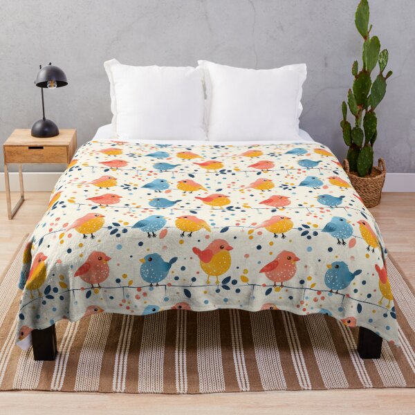 Item preview, Pattern Birds On The Branches designed and sold by kuralesya.