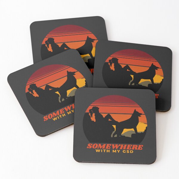 Item preview, Somewhere With My GSD German Shepherd Women's Gift  designed and sold by Guarddogdrive.