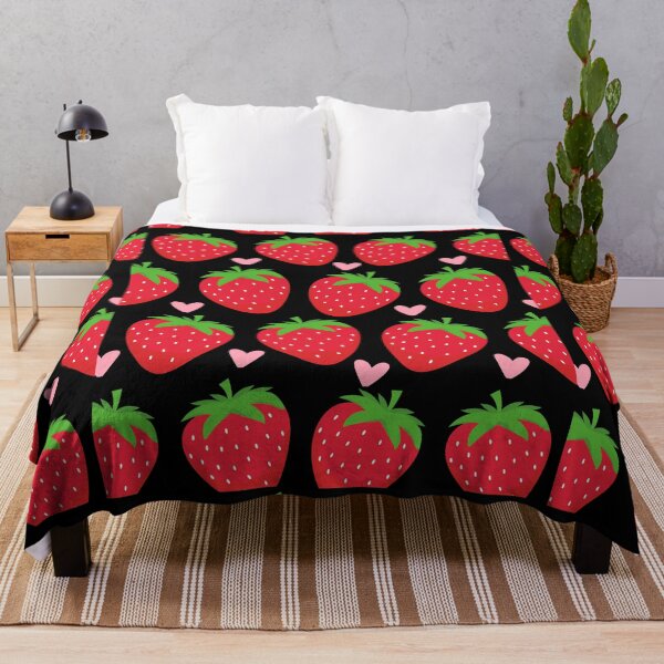 Item preview, Strawberry And Heart Pattern designed and sold by RedPumpFlash.