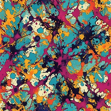 Artwork thumbnail, Abstract Colorful Paint Splatter Pattern by calibrit