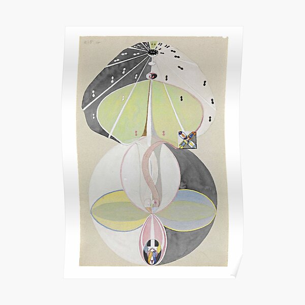 HD Tree of Knowledge No. 5, by Hilma af Klint 1907 HIGH DEFINITION Poster