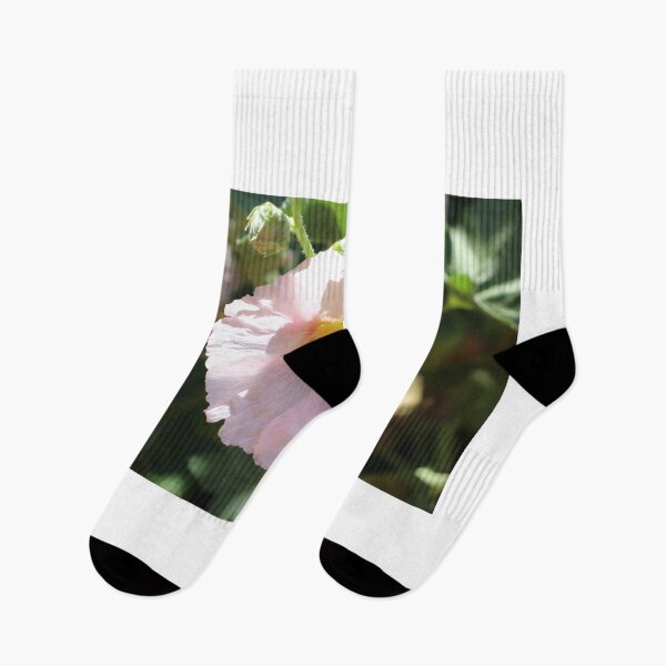 Item preview, Pink Hollyhock flower designed and sold by PresMatPlays.