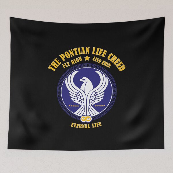 Item preview, SK Pontian Life Creed - Fly High - Live Free - Eternal Life designed and sold by SueKnox.
