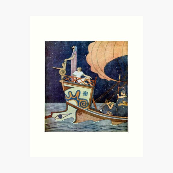 Item preview, Jason and the Argonauts - Edmund Dulac, Tanglewood Tales designed and sold by forgottenbeauty.