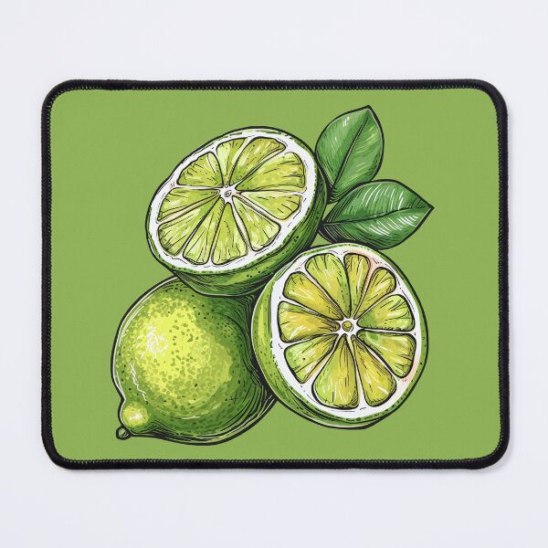 Item preview, Lime Green Citrus Fruit Hand Drawn Illustration Food designed and sold by meganohm.