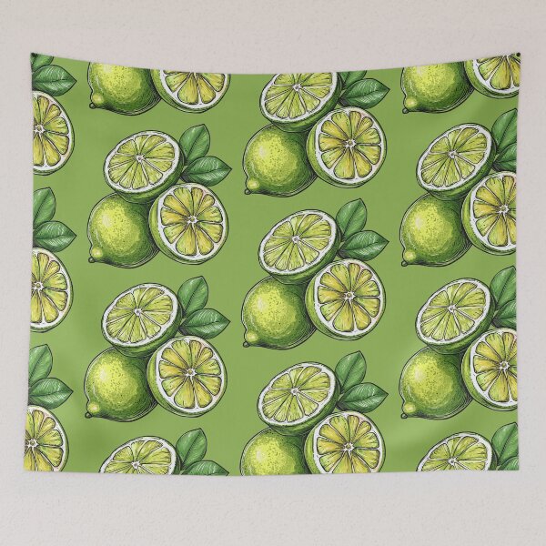 Item preview, Lime Green Citrus Fruit Hand Drawn Illustration Food designed and sold by meganohm.